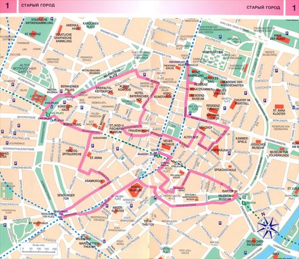 026-Мюнхен-карта Старого города